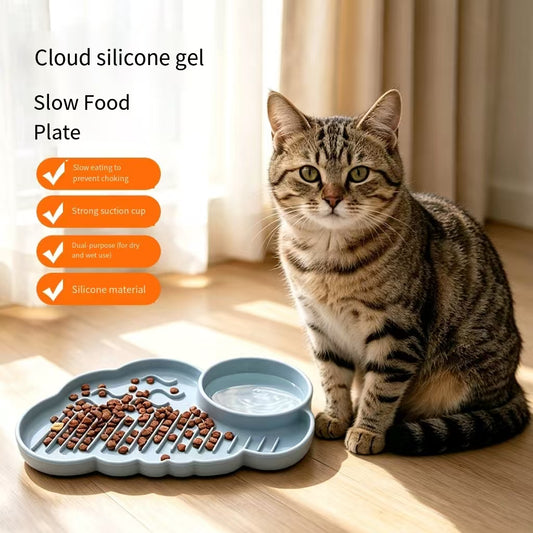 Silicone Pet Lick Mat with Suction Cups | Slow Feeding Anti-Choke Mat for Dogs & Cats