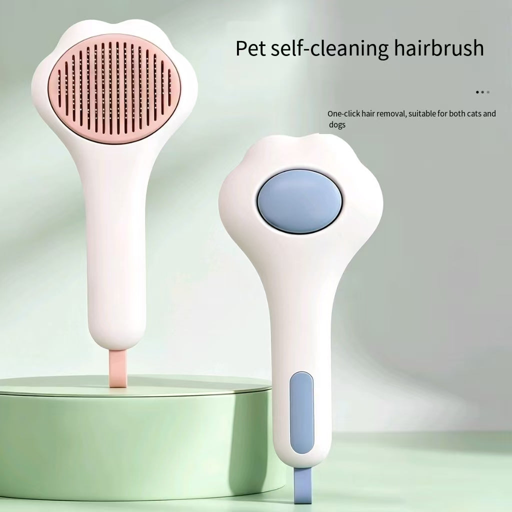 Pet dogs and cats automatic hair removal needle comb for grooming and hair brushing Samples|Retail