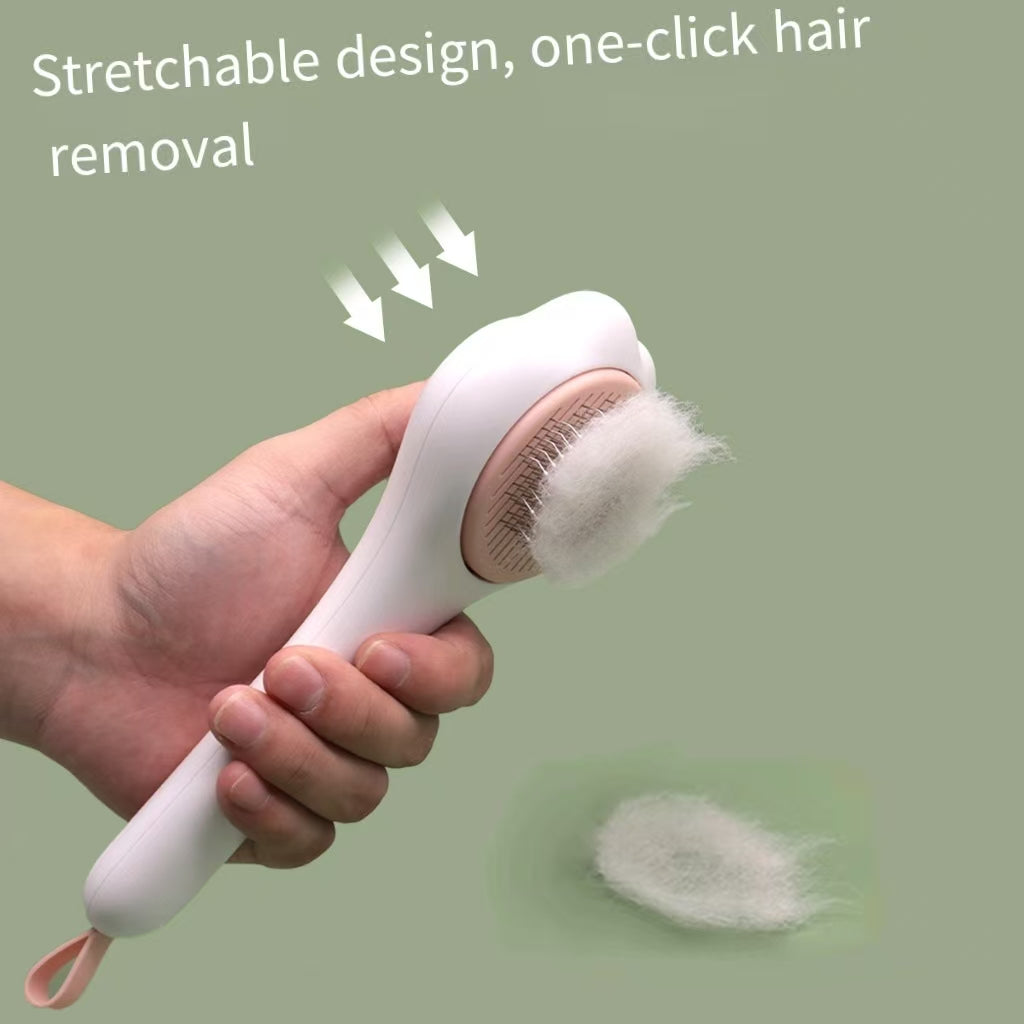 Pet dogs and cats automatic hair removal needle comb for grooming and hair brushing wholesale|OEM|ODM