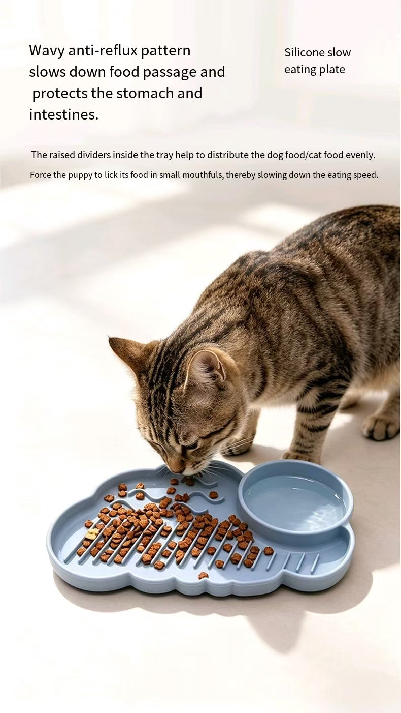 Silicone Pet Lick Mat with Suction Cups | Slow Feeding Anti-Choke Mat for Dogs & Cats
