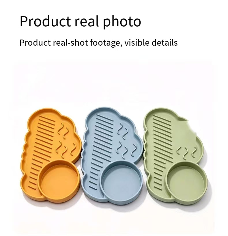 Silicone Pet Lick Mat with Suction Cups | Slow Feeding Anti-Choke Mat for Dogs & Cats