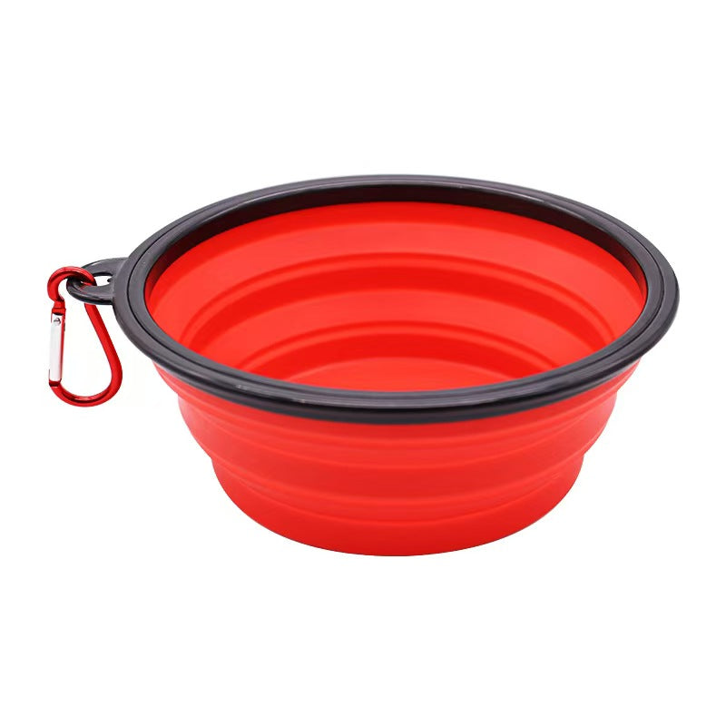 Foldable Silicone Pet Bowl, Spill-Proof Dog Feeding & Watering Bowl for Dogs and Cats（9-Color Sample Pack Available, wholesale/OEM/ODM