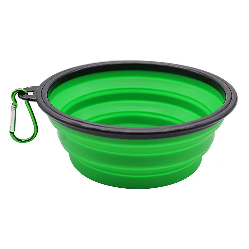 Foldable Silicone Pet Bowl, Spill-Proof Dog Feeding & Watering Bowl for Dogs and Cats（9-Color Sample Pack Available, wholesale/OEM/ODM