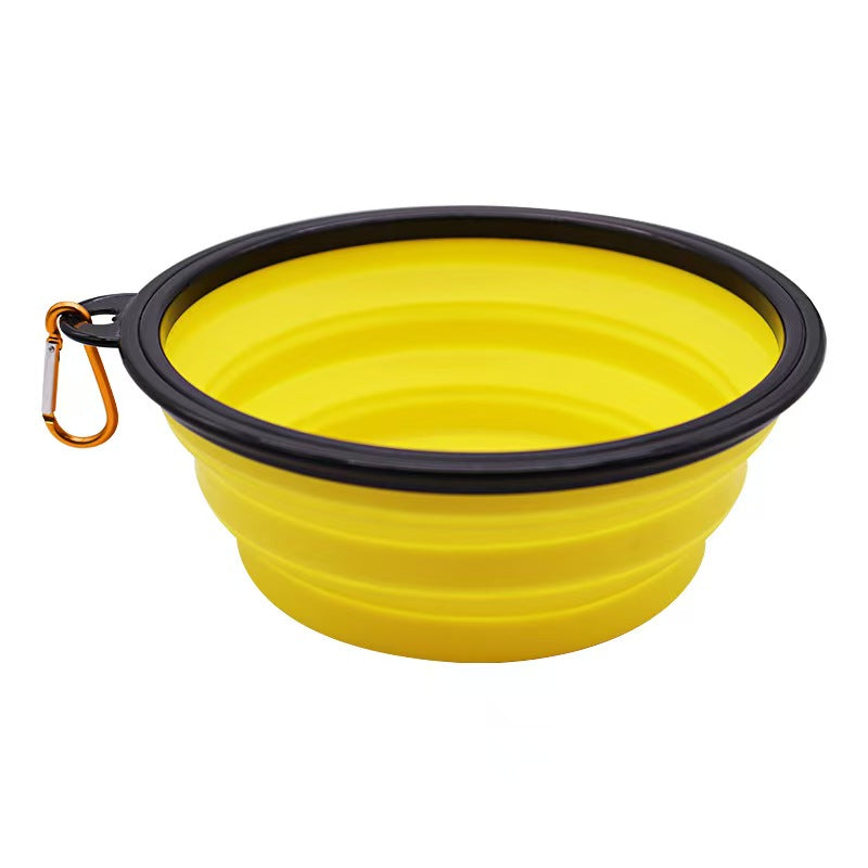 Foldable Silicone Pet Bowl, Spill-Proof Dog Feeding & Watering Bowl for Dogs and Cats（9-Color Sample Pack Available, wholesale/OEM/ODM