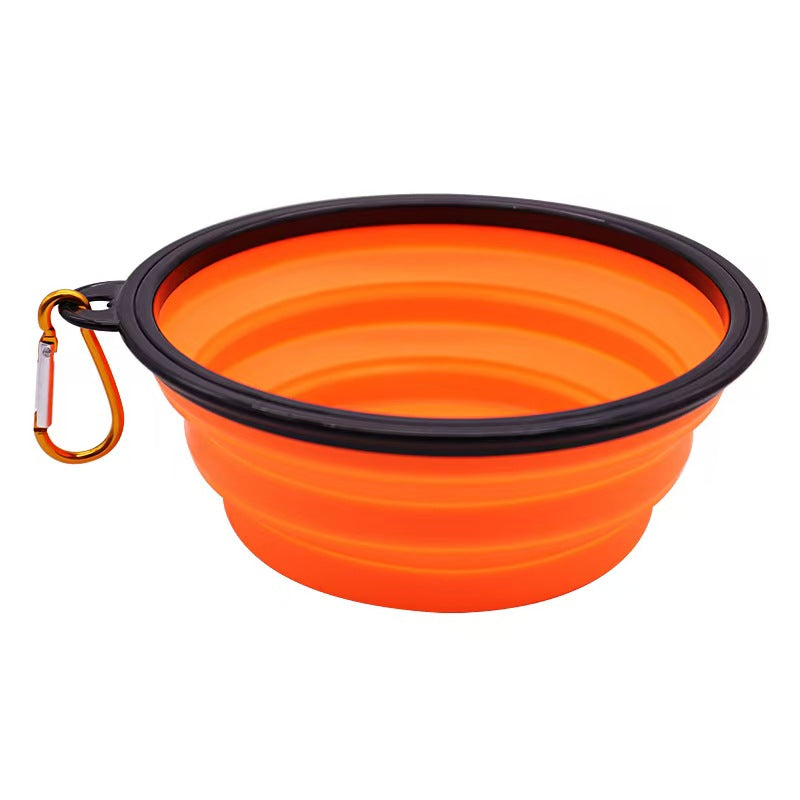 Foldable Silicone Pet Bowl, Spill-Proof Dog Feeding & Watering Bowl for Dogs and Cats（9-Color Sample Pack Available, wholesale/OEM/ODM