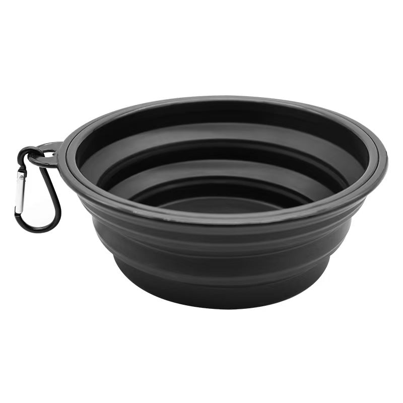 Foldable Silicone Pet Bowl, Spill-Proof Dog Feeding & Watering Bowl for Dogs and Cats（9-Color Sample Pack Available, wholesale/OEM/ODM