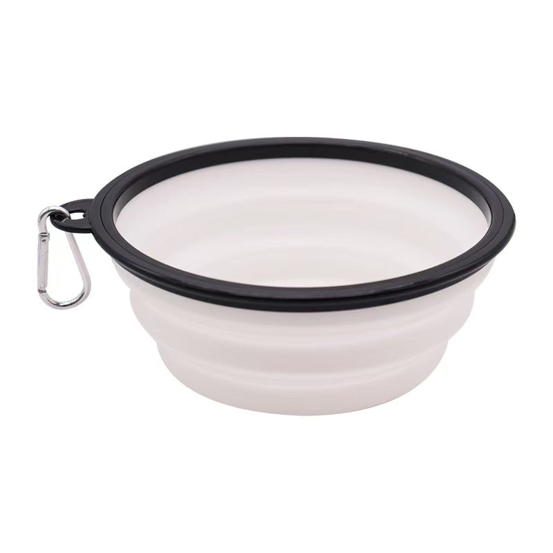 Foldable Silicone Pet Bowl, Spill-Proof Dog Feeding & Watering Bowl for Dogs and Cats（9-Color Sample Pack Available, wholesale/OEM/ODM
